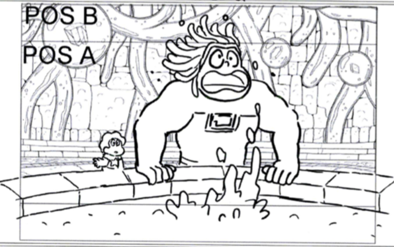 Storyboard panel from Steven Universe. Credit: Cartoon Network